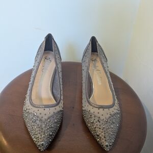 Lady Couture Gray Studded Women's Shoes NWT